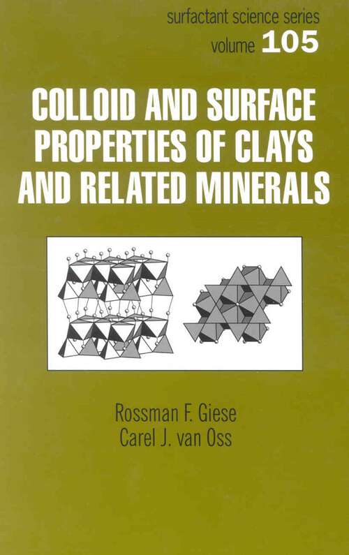 Book cover of Colloid And Surface Properties Of Clays And Related Minerals (1) (Surfactant Science)