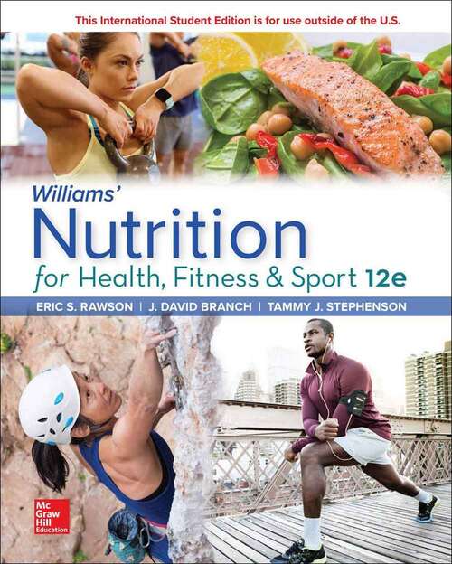 Book cover of Williams' Nutrition for Health, Fitness and Sport (Twelfth Edition)