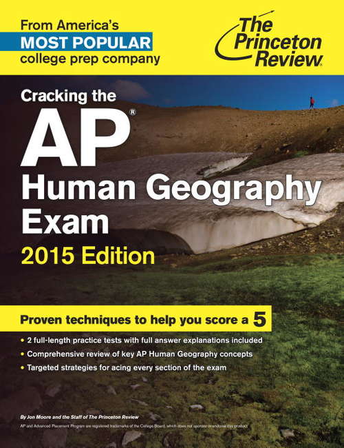 Book cover of Cracking the AP Human Geography Exam, 2015 Edition