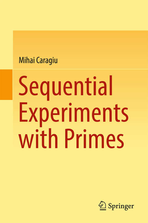 Book cover of Sequential Experiments with Primes