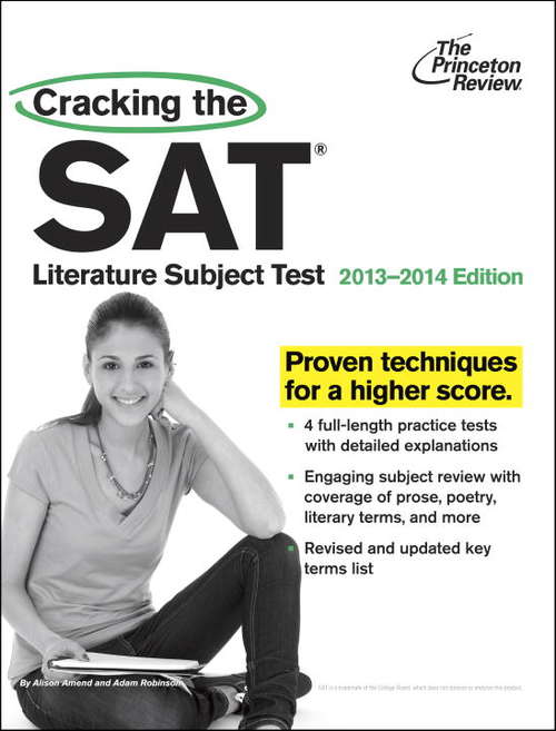 Book cover of Cracking the SAT Literature Subject Test, 2013-2014 Edition