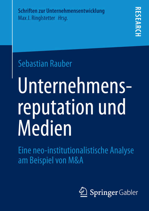 Book cover of Unternehmensreputation und Medien