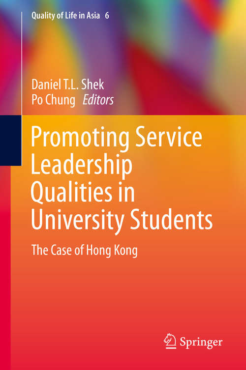 Book cover of Promoting Service Leadership Qualities in University Students