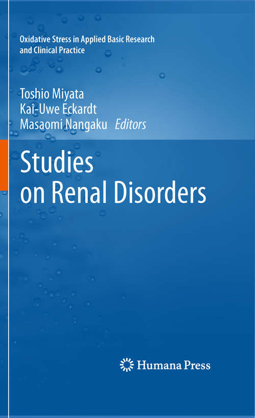 Book cover of Studies on Renal Disorders