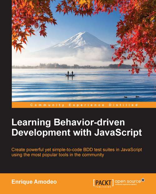 Book cover of Learning Behavior-driven Development with JavaScript