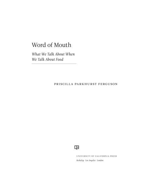 Book cover of Word of Mouth