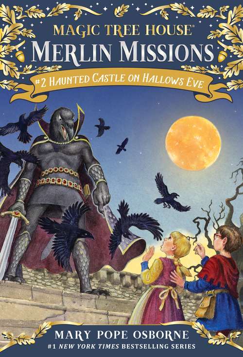 Book cover of Haunted Castle on Hallows Eve (Magic Tree House Merlin Missions #2)