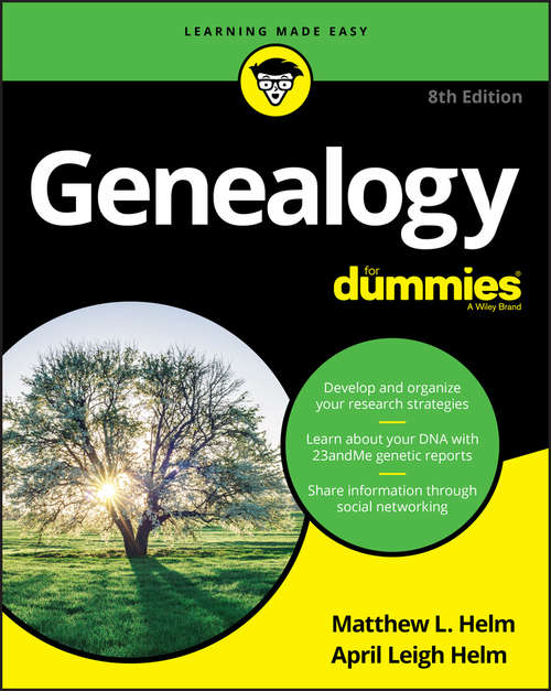 Book cover of Genealogy For Dummies