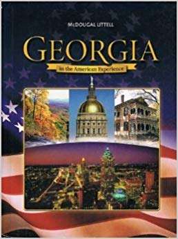 Book cover of Georgia in the American Experience (McDougal Littell Georgia State American History Ser.)