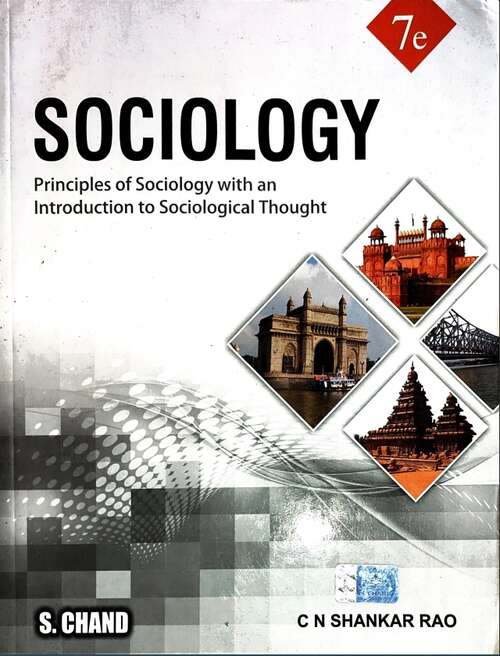 Book cover of Sociology: Principles of Sociology with an Introduction to Sociological Thought - Competitive Exam (7th Edition)