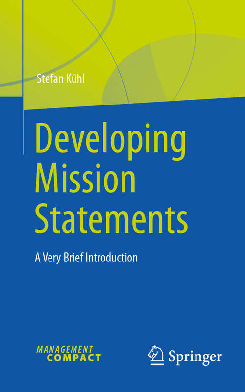 Book cover of Developing Mission Statements: A Very Brief Introduction