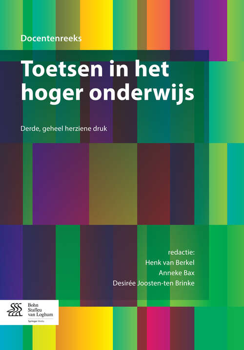 Book cover of Toetsen in het hoger onderwijs (3rd ed. 2014) (Docentenreeks)