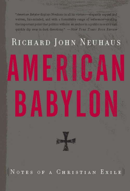 Book cover of American Babylon: Notes of a Christian Exile