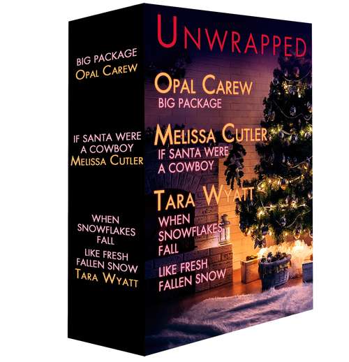 Book cover of Unwrapped: Big Package; If Santa Were a Cowboy; When Snowflakes Fall; Like Fresh Fallen Snow