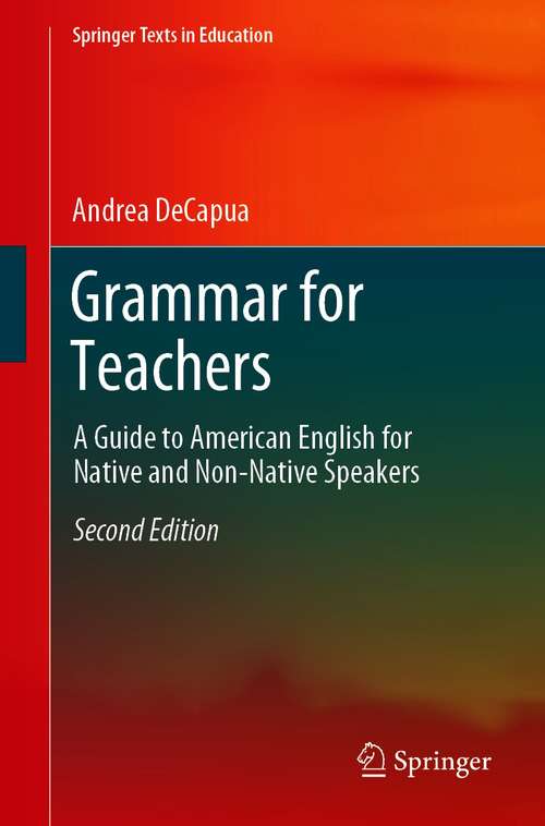Book cover of Grammar for Teachers