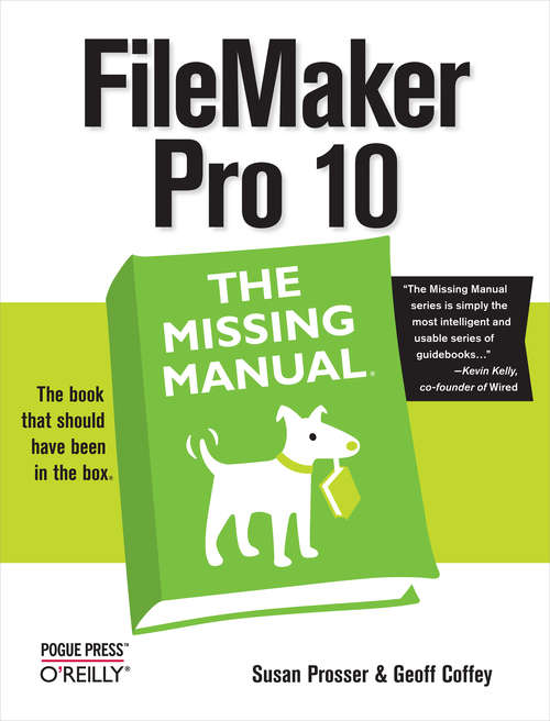 Book cover of FileMaker Pro 10: The Missing Manual (Missing Manual)