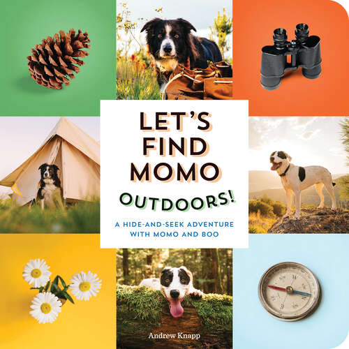 Book cover of Let's Find Momo Outdoors!: A Hide-and-Seek Adventure with Momo and Boo (Find Momo #5)