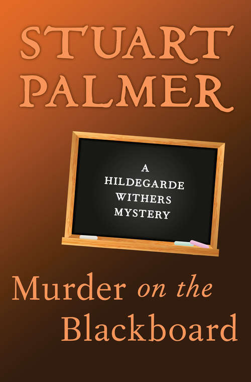 Book cover of Murder on the Blackboard