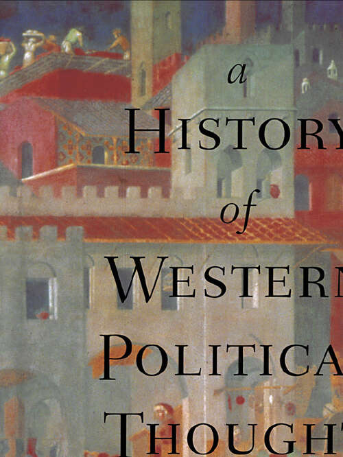 Book cover of A History of Western Political Thought