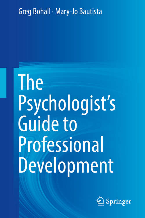 Book cover of The Psychologist's Guide to Professional Development