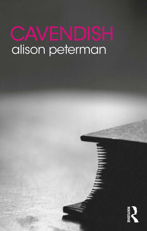 Book cover of Cavendish (1) (The Routledge Philosophers)