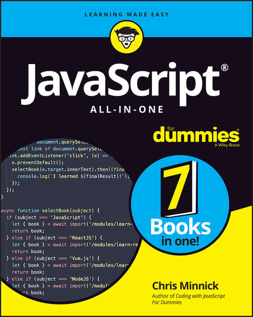 Book cover of JavaScript All-in-One For Dummies