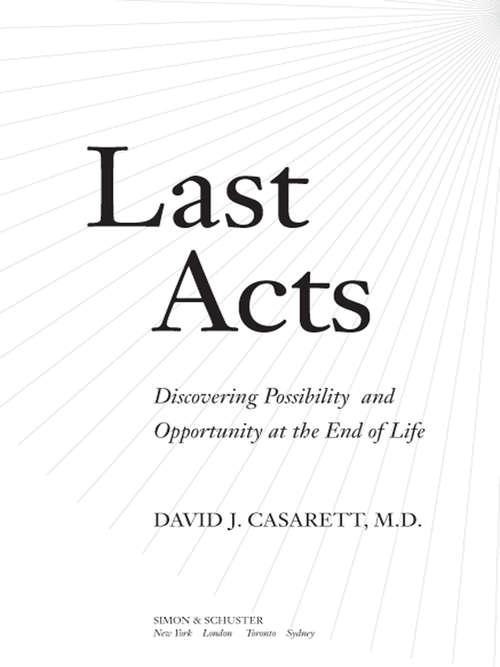 Book cover of Last Acts
