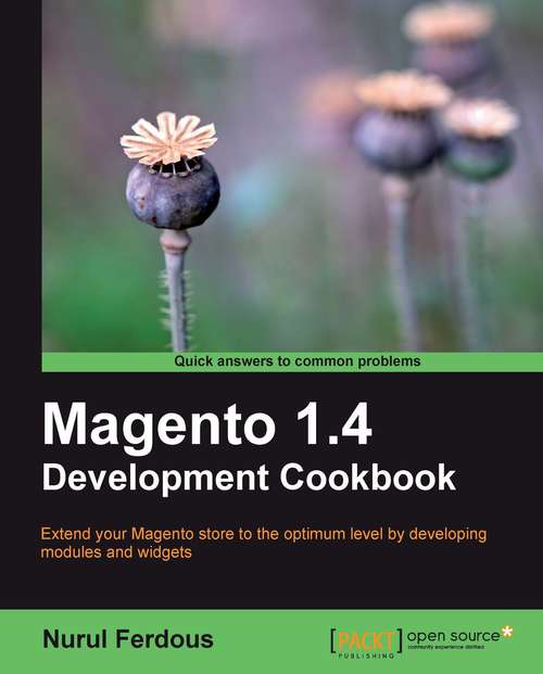Book cover of Magento 1.4 Development Cookbook
