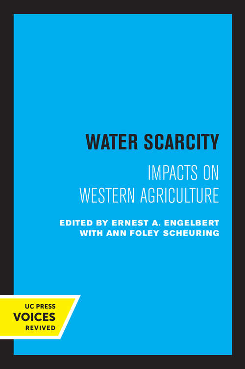 Book cover of Water Scarcity: Impacts on Western Agriculture