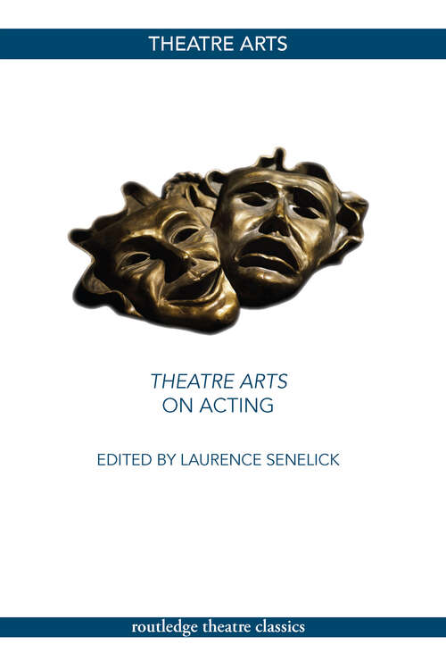 Book cover of Theatre Arts on Acting