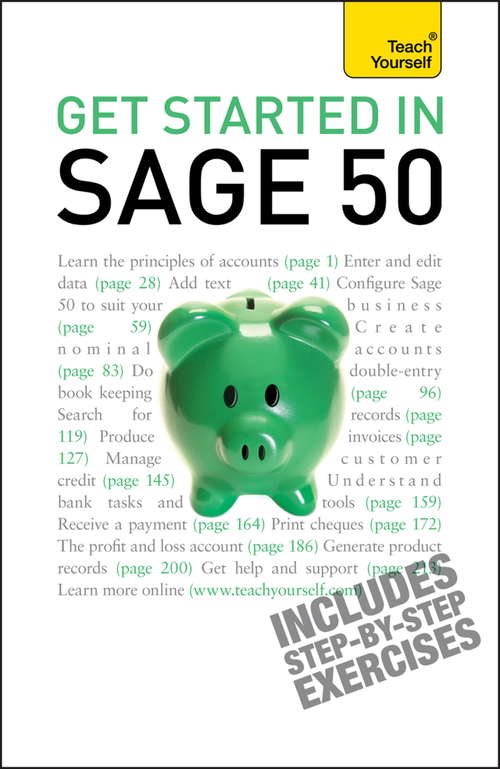 Book cover of Get Started in Sage 50: An essential guide to the UK's leading accountancy software