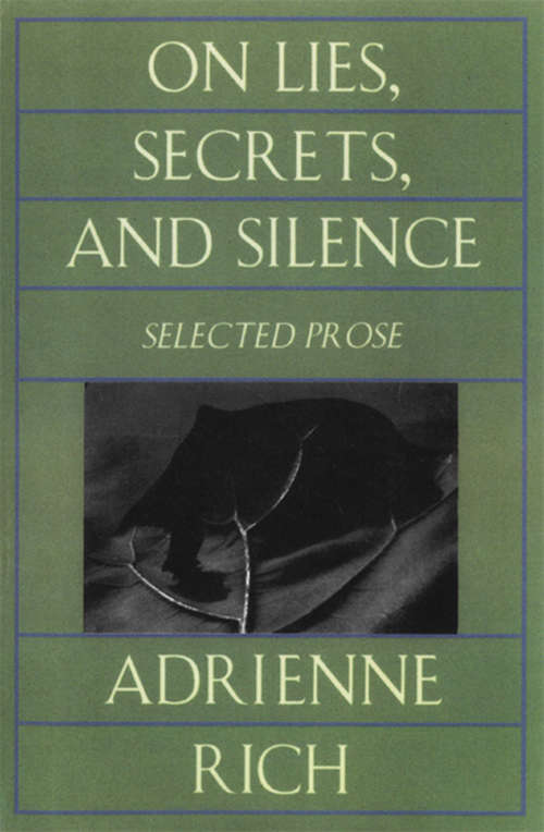 Book cover of On Lies, Secrets, and Silence: Selected Prose 1966-1978
