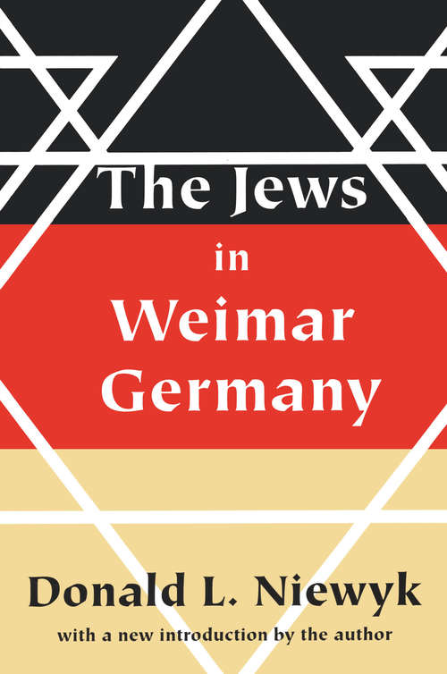 Book cover of Jews in Weimar Germany