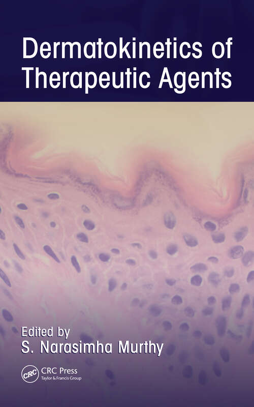 Book cover of Dermatokinetics of Therapeutic Agents (1)