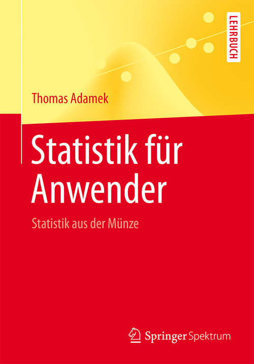 Book cover of Statistik für Anwender