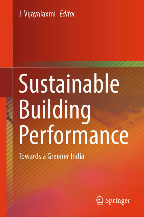 Book cover of Sustainable Building Performance: Towards a Greener India
