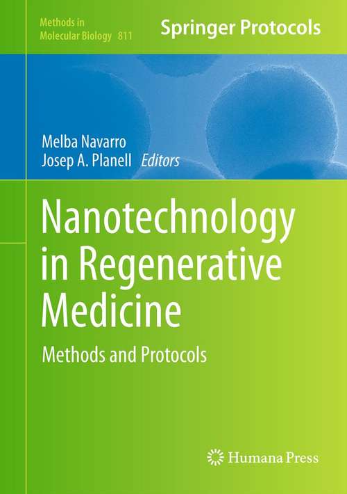 Book cover of Nanotechnology in Regenerative Medicine