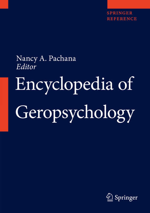Book cover of Encyclopedia of Geropsychology
