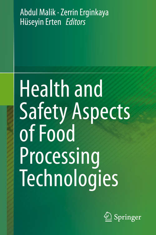 Book cover of Health and Safety Aspects of Food Processing Technologies (1st ed. 2019)