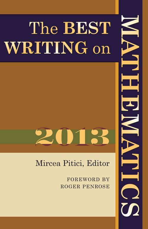 Book cover of The Best Writing on Mathematics 2013