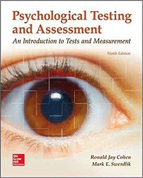 Book cover of Psychological Testing And Assessment (Ninth Edition)