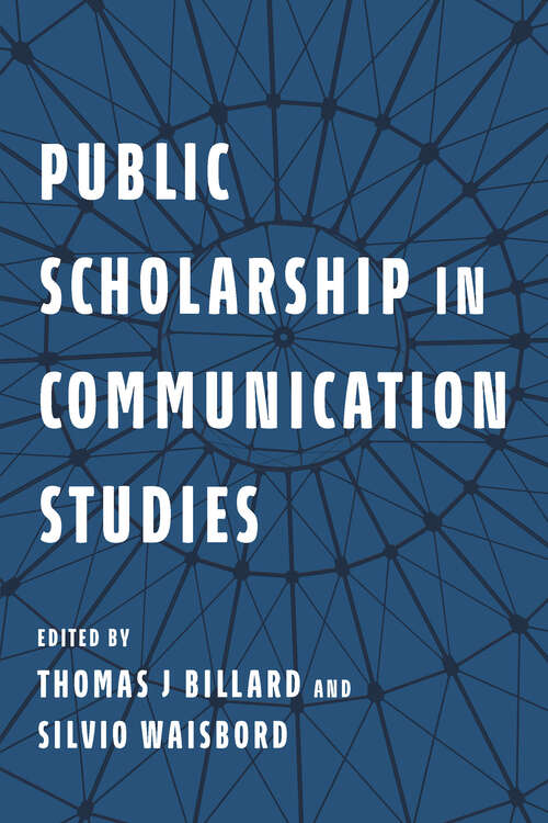 Book cover of Public Scholarship in Communication Studies