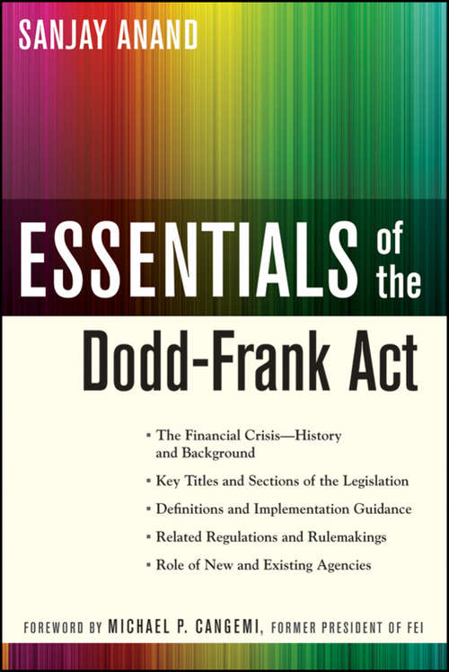 Book cover of Essentials of the Dodd-Frank Act