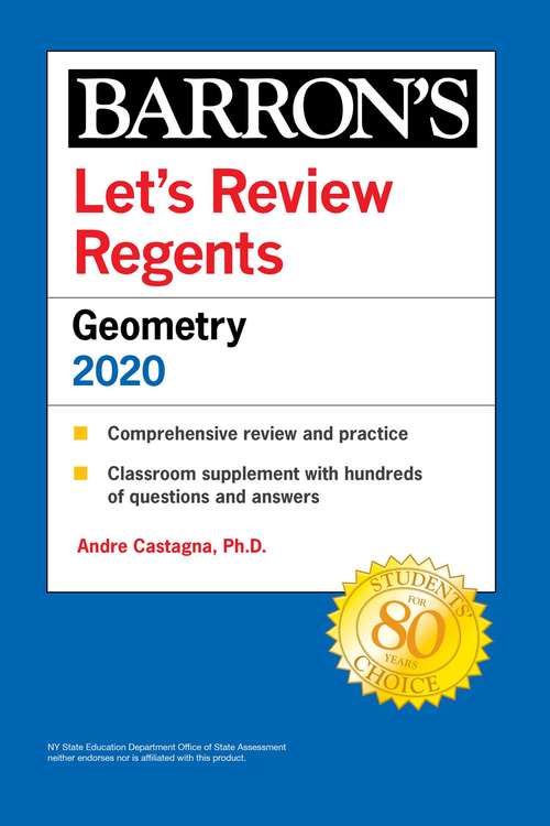 Book cover of Let's Review Regents: Geometry 2020 (Barron's Regents)
