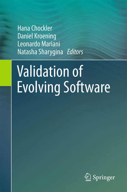 Book cover of Validation of Evolving Software