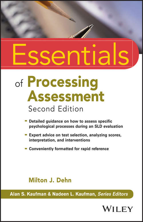 Book cover of Essentials of Processing Assessment