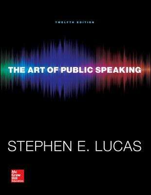 Book cover of The Art of Public Speaking 12th Edition