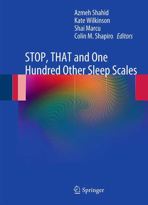 STOP, THAT and One Hundred Other Sleep Scales