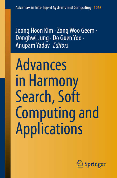 Advances in Harmony Search, Soft Computing and Applications (Advances in Intelligent Systems and Computing #1063)