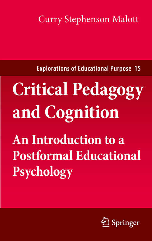 Book cover of Critical Pedagogy and Cognition
